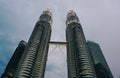 Night scene of Petronas Twin Towers Royalty Free Stock Photo