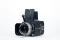 Hasselblad 500c/m medium format film camera isolated in white background