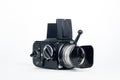 hasselblad 500c/m medium format film camera isolated in white background Royalty Free Stock Photo