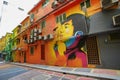 The famous street art of Jalan Alor in Kuala Lumpur City, Malaysia