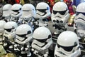 Miniature model of Storm Troopers and Imperial army character from Star Wars movie. Royalty Free Stock Photo