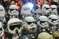 Miniature model of Storm Troopers and Imperial army character from Star Wars movie. Royalty Free Stock Photo