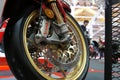 Motorcycle disk brakes are required to provide more grip to the tires and enable the riders to stop during an emergency.