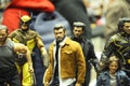 Wolverine action figure displayed by a collector for the public