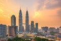 Kuala Lumpur, Malaysia park and skyline Royalty Free Stock Photo