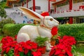 rabbit zodiac statue in Thean Hou Temple