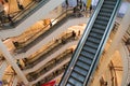 KUALA LUMPUR, MALAYSIA - SEP 27: Escalators in Suria Shopping Ma