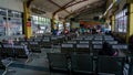 Kuala Lumpur, Malaysia - September 14, 2019: The view inside of the waiting room for the bus at Hentian Duta