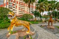 tiger zodiac statue in Thean Hou Temple