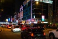 KUALA LUMPUR, 4 March 2023. Traffic in Bukit Bintang district at night