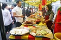 KUALA LUMPUR, MAY 23 2018: Vendors selling cuisine at street bazaar catered for iftar or breaking fast during the Muslim fasting