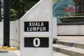 Mile Zero marker, Kuala Lumpur, Malaysia