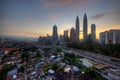 Kuala Lumpur In the Morning Royalty Free Stock Photo