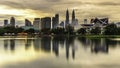 Kuala lumpur morning scenery Royalty Free Stock Photo