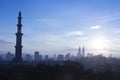 Kuala Lumpur Mosque Citys scape Royalty Free Stock Photo