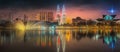 Kuala Lumpur night Scenery, The Palace of Culture Royalty Free Stock Photo