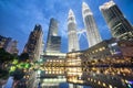 Kuala Lumpur Petronas towers Royalty Free Stock Photo