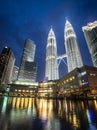 Kuala Lumpur Petronas towers Royalty Free Stock Photo