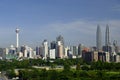 Kuala Lumpur skyline Royalty Free Stock Photo