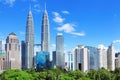 Kuala Lumpur skyline Royalty Free Stock Photo