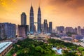 Kuala Lumpur Skyline Royalty Free Stock Photo