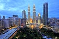 Kuala Lumpur Skyline with Petronas Towers