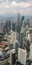 Kuala Lumpur skyscraper from KL Tower dock viewing Royalty Free Stock Photo