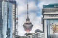 The Kuala Lumpur Towerand cityscape Malaysia Royalty Free Stock Photo