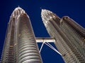 Kuala Lumpur Twin Towers during blue hour