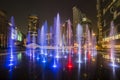 Kuala Lumpur watter show at night, Malaysia Royalty Free Stock Photo