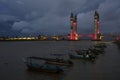 Kuala Terengganu Drawbridge in Malaysia Royalty Free Stock Photo