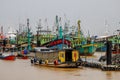 Kuala Terengganu Fishing Boat Rest During Monsoon Season