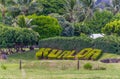 Kualoa Ranch Sign Royalty Free Stock Photo