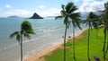 Aerial Shoot, Island Oahu, Hawaii, Kualoa Point, Kualoa Ranch, Kualoa Regional Park, Pacific Ocean