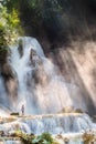 Kuang si water fall in the morning