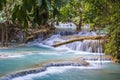 Kuang Si Waterfalls, Luang Phrabang, Laos. Royalty Free Stock Photo