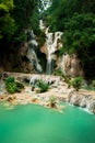 Kuangsi waterfall Royalty Free Stock Photo