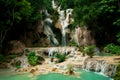 Kuangsi waterfall Royalty Free Stock Photo