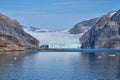 Kuannit Glacier flows into Prins Christian Sund, South Greenland