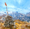 Kuari Pass top Himalaya Royalty Free Stock Photo