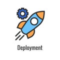 Kubernetes Development and Environment Icon Showing Aspect Royalty Free Stock Photo
