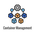 Kubernetes Development and Environment Icon Showing Aspect Royalty Free Stock Photo