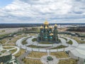 KUBINKA, MOSCOW REGION, RUSSIA - April 28, 2021: Main Church of the Russian Armed Forces and Park Patriot near Kubinka