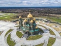 KUBINKA, MOSCOW REGION, RUSSIA - April 28, 2021: Main Church of the Russian Armed Forces and Park Patriot near Kubinka