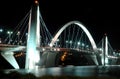 Kubitschek Bridge reflected in the lake Royalty Free Stock Photo