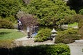 Kubota Garden Japanese pond and wooden bridge Seattle