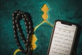 Muslim Pro apps on mobile phone