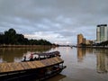 Kuching river view malaysia borneo Royalty Free Stock Photo