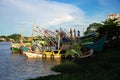 Kuching river view malaysia borneo Royalty Free Stock Photo