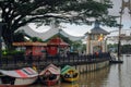 Kuching river view malaysia borneo Royalty Free Stock Photo